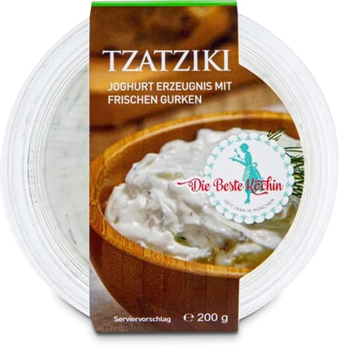 Die beste Köchin Tzatziki mit frischen Gurken