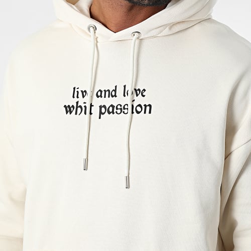 Sweat Capuche 22-K048 Beige