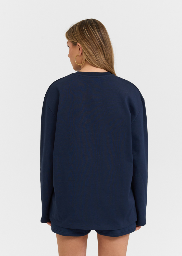 Move longsleeve t-shirt donkerblauw