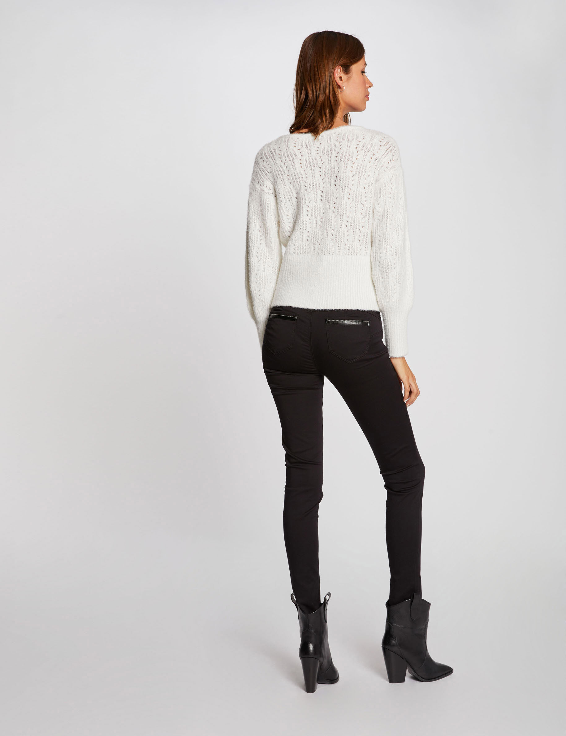 Pantalon slim taille standard noir femme - noir