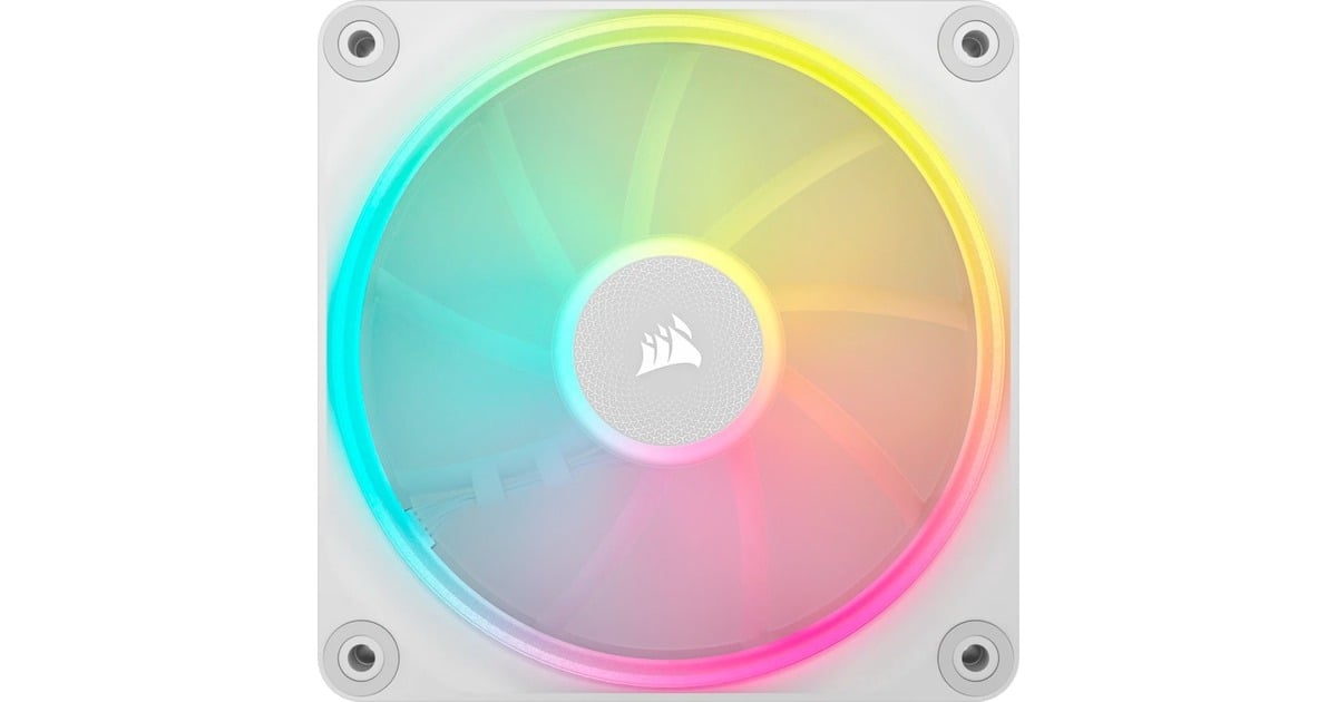 CorsairiCUE LINK LX120 RGB case fans  (Wit, 3 stuks, 120 x 120 x 25 mm, PWM)