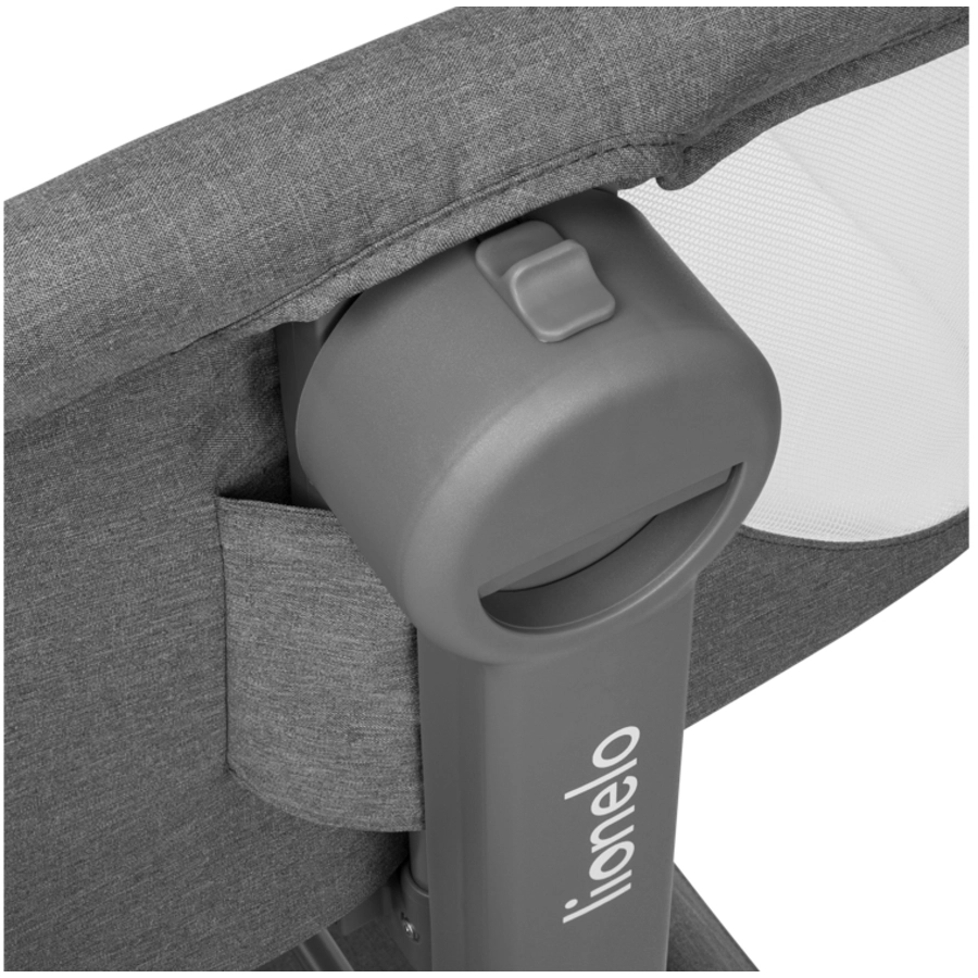 lionelo Beistellbett Leonie Plus Grey Stone