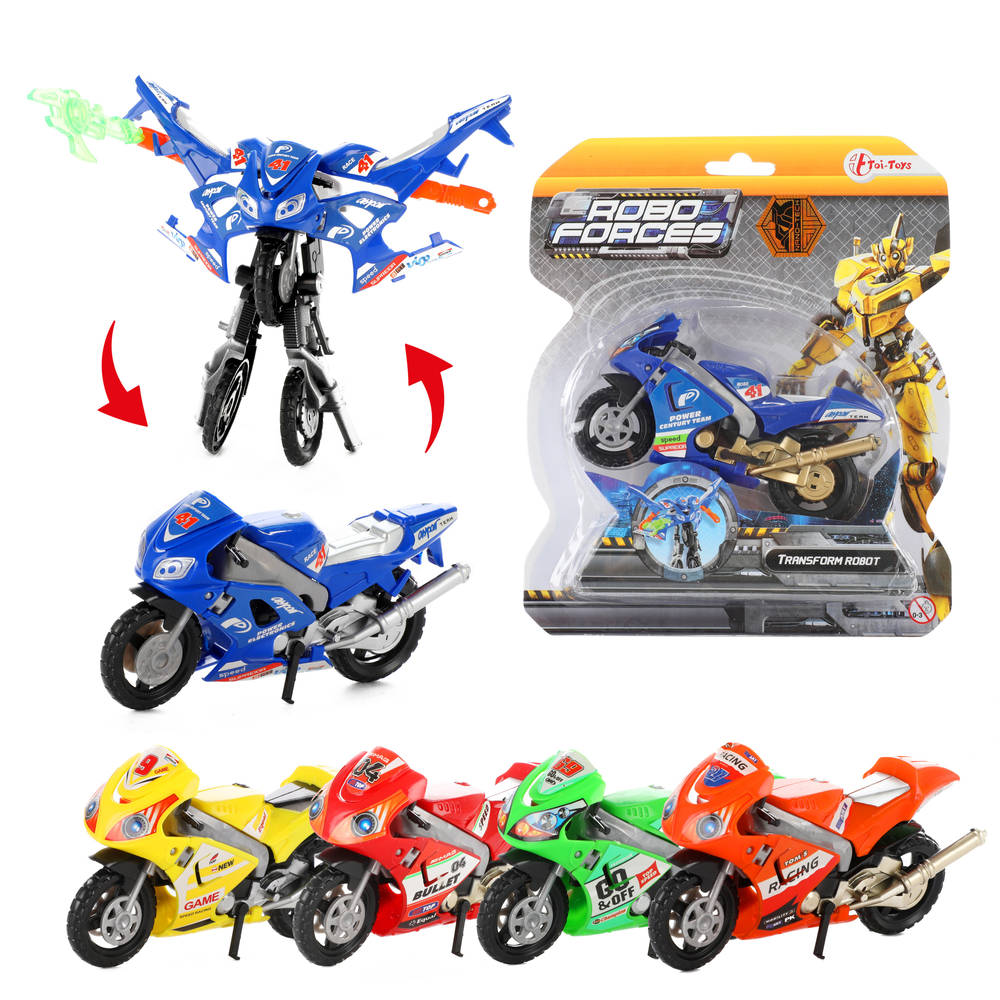 Roboforces transformeerbare motorrobot