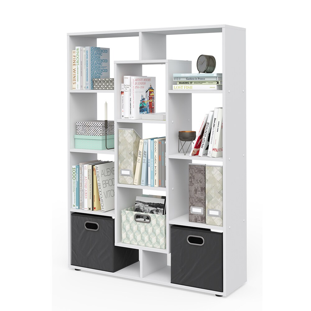 Vicco Raumteiler Bücherregal Standregal Weiß Fächer Aktenregal Hochregal Faltbox
