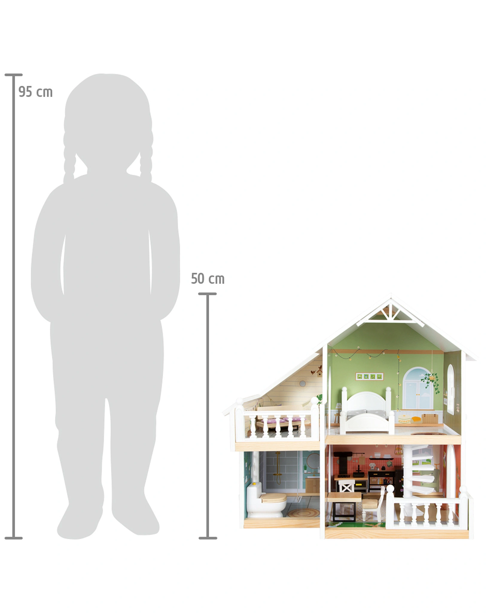 Puppenhaus STADTVILLA (50x29x50)