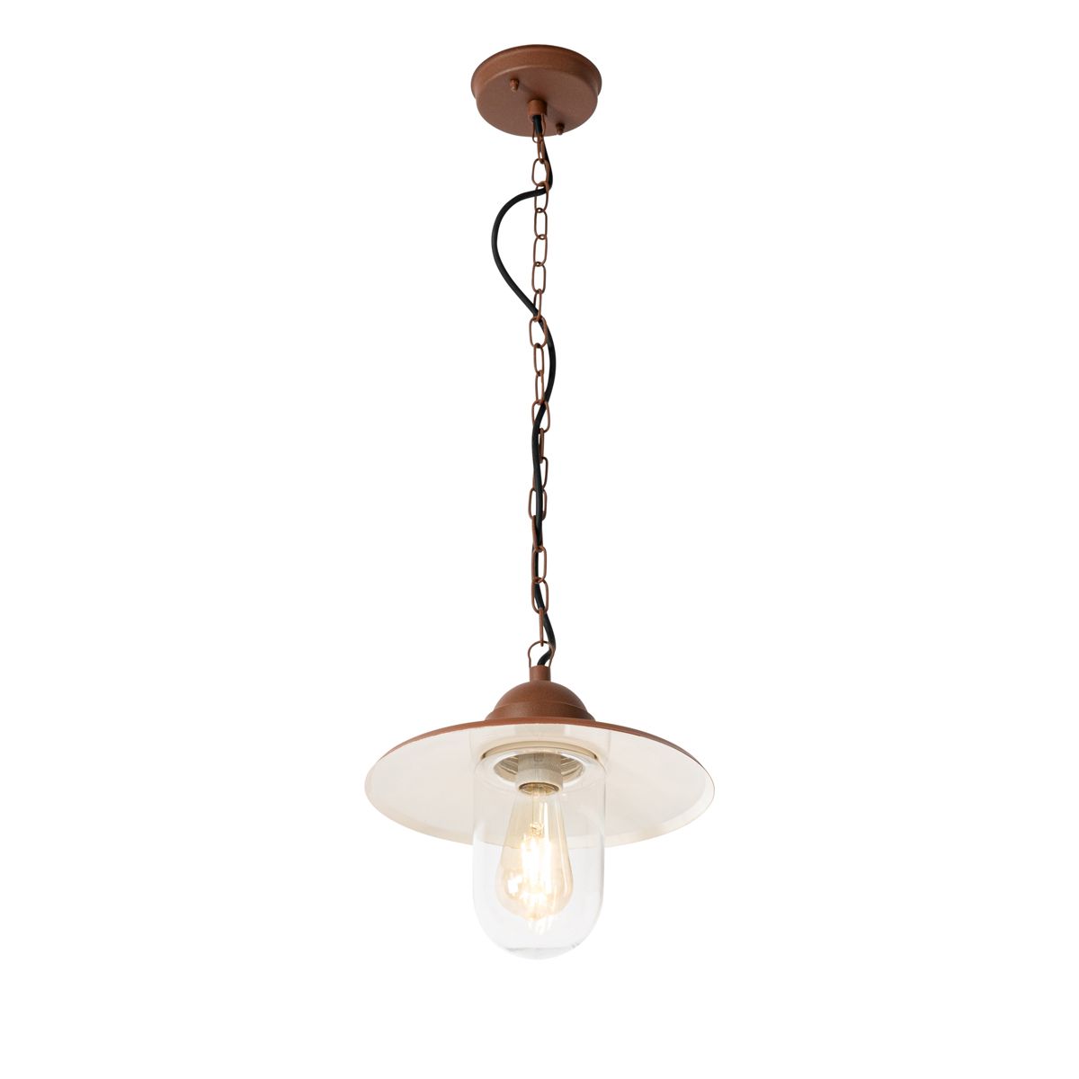 Moderne buiten hanglamp roestbruin IP44 - Kansas