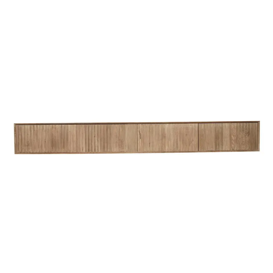 Zwevend Tv-meubel Naturel Hout - 280x35x30cm - Madison