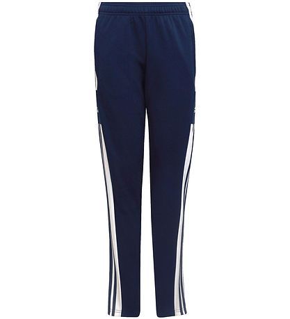 adidas Performance Tr?ningsbukser - SQ21 - Navy m. Hvid