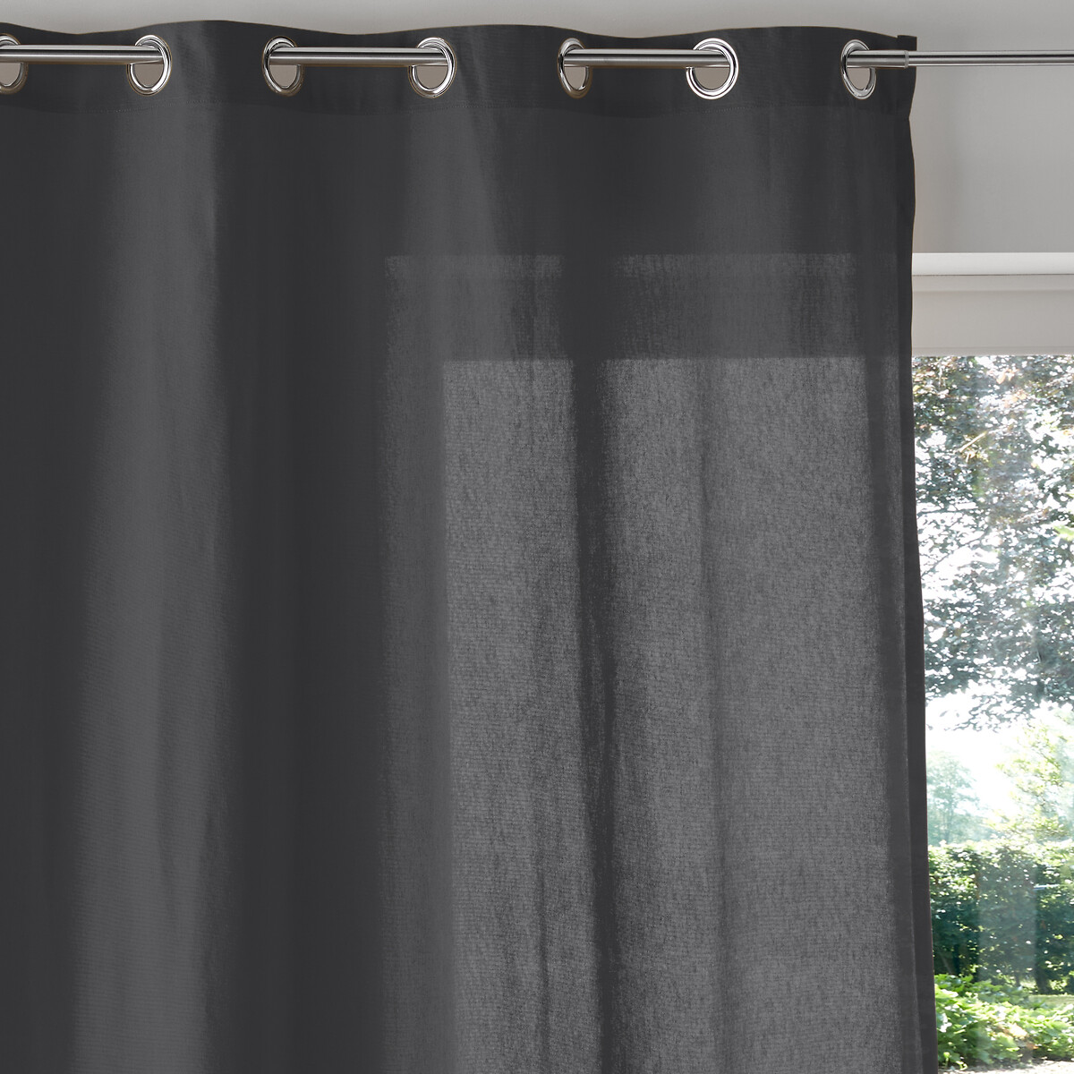 LA REDOUTE INTERIEURS<br>Cortina de algodão com ilhós Cenário