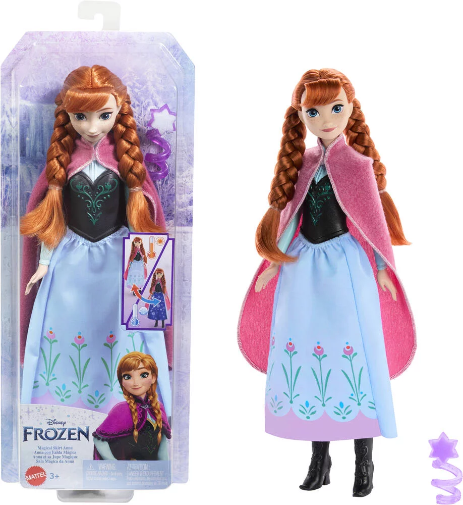 LA REINE DES NEIGES - POUPEE ANNA ET SA JUPE MAGIQUE