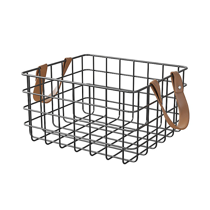 Panier de rangement Aetna Noir GoodHome