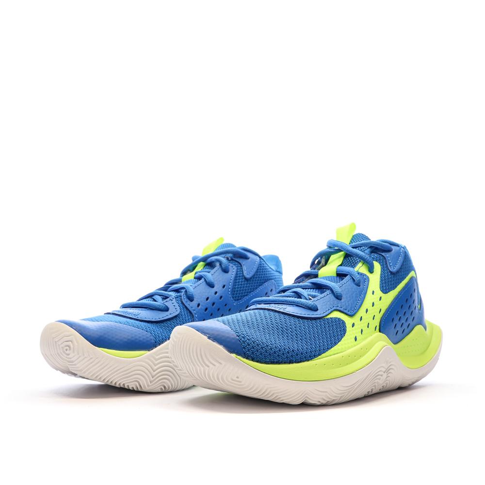 Under Armour Chaussures de Basketball Bleu/Vert Mixte Under Armour Jet 23