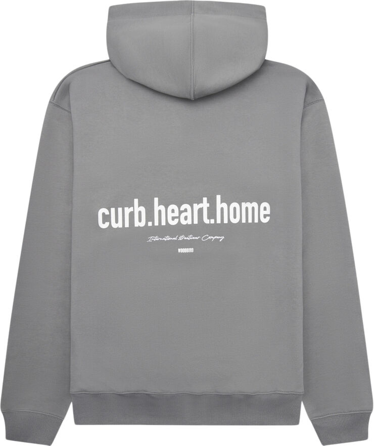 Woodbird WBPope Home Hoodie Antra grey