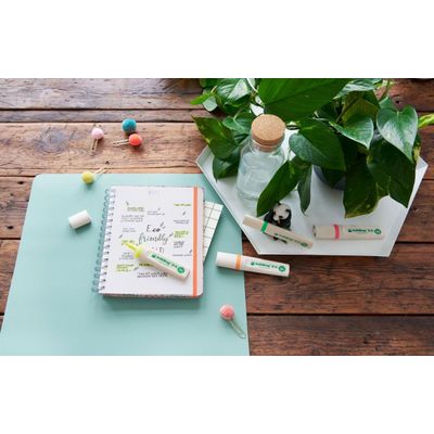 Edding EcoLine 24 - 4 Surligneurs - couleurs assorties