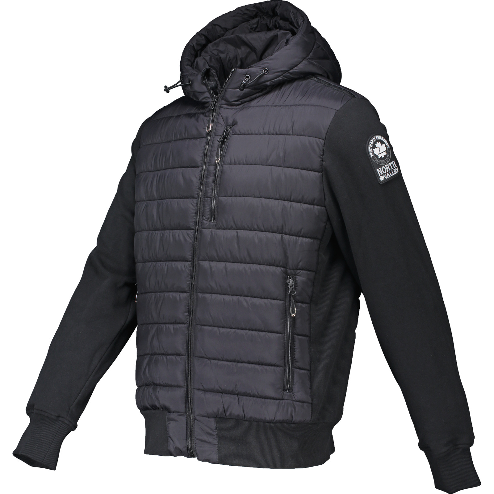 North Valley Herren-Hybridjacke Patrick M, schwarz