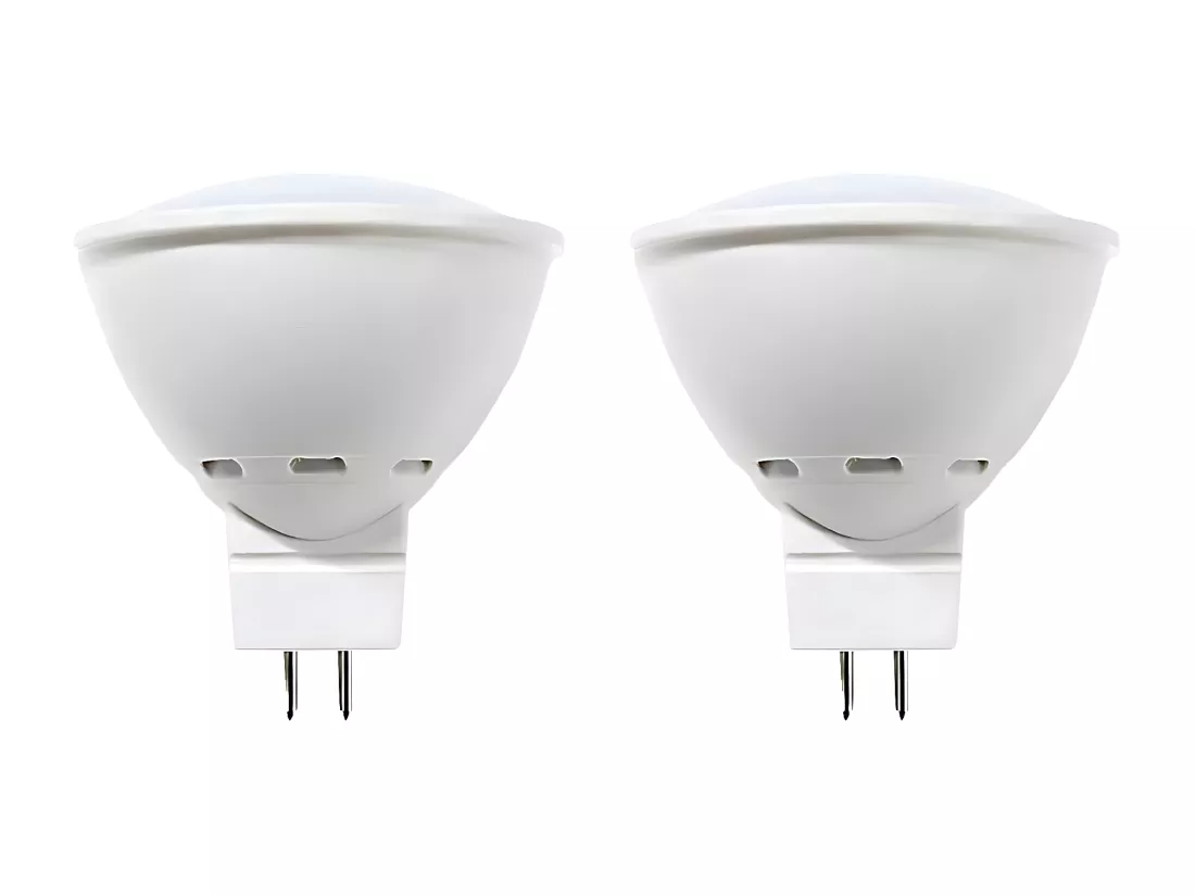 Pack de 2 Ampoules Spot LED GU5.3 8W Equi.60W 700lm 4000K 25000H 7hSevenOn Premium