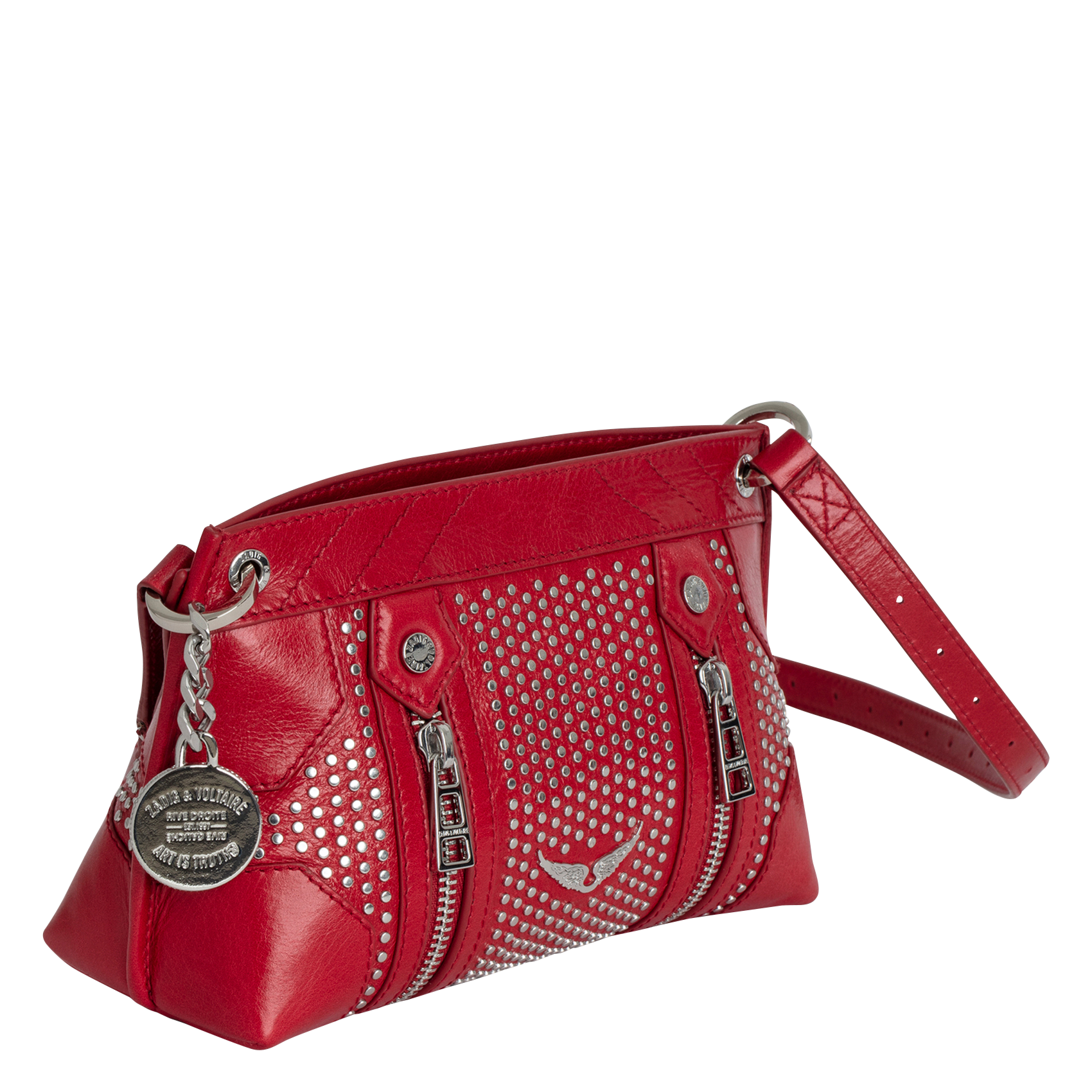 SUNNY MOOD - Sac bandoulière en cuir vernis | Rouge