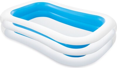 Intex - Firkantet Badebassin Med Luft - 1215 L
