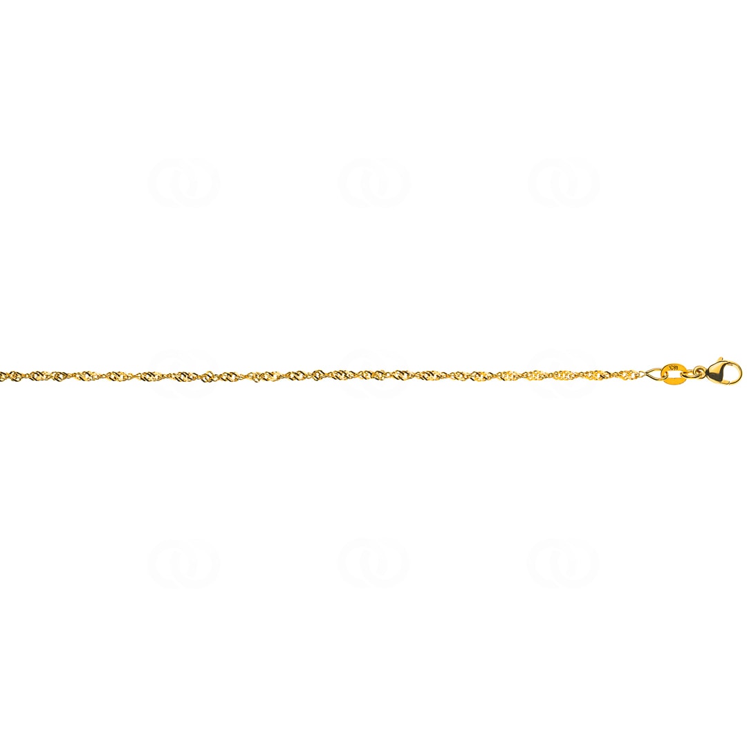 Singapurkette 750/18 K Gelbgold 1.9mm