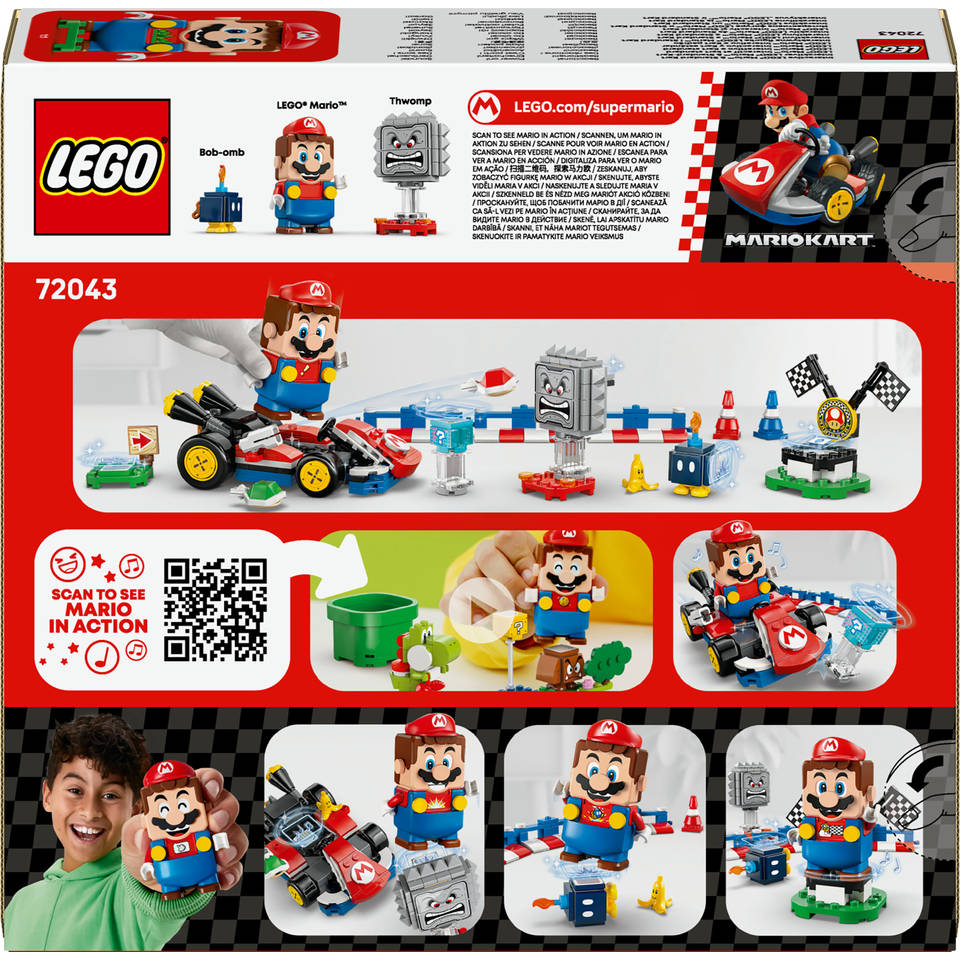 LEGO Super Mario Mario Kart: interactieve Mario en standaardkart 72043