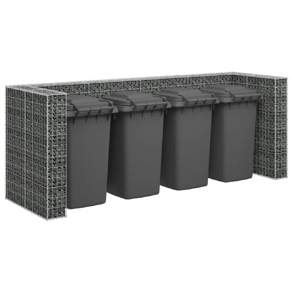 vidaXL Gabion - Acier galvanisé