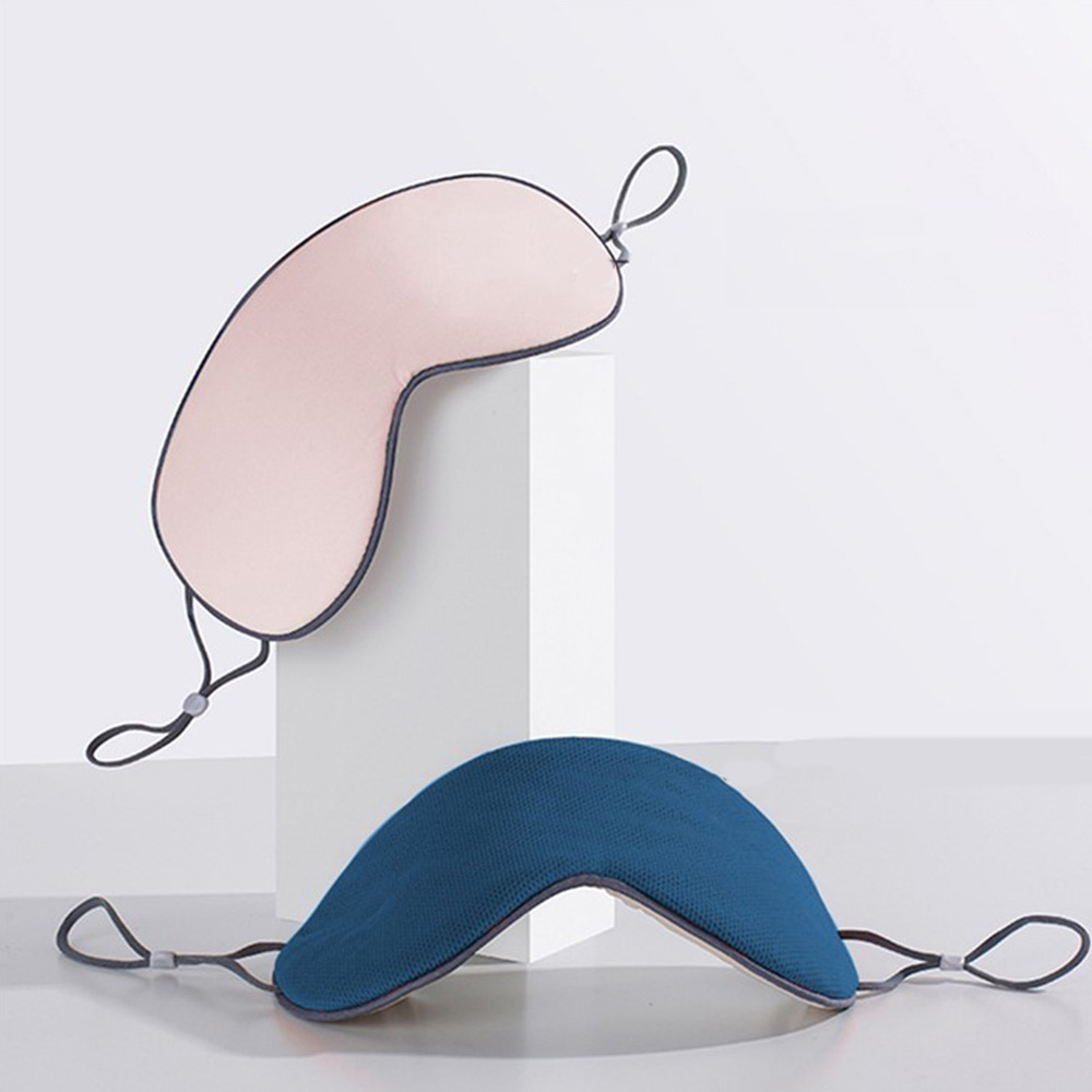 (22x10cm) 2in1 Elastische Doppelseitige Augenmaske Wärmende Schlafmaske Kühlende Augenbinde - Rosa