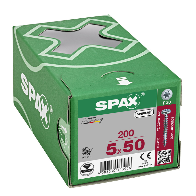 Spax universele schroeven bolkop voldraad 5x50mm TX20