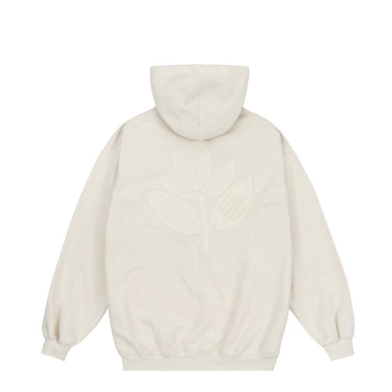 SWEAT À CAPUCHE À ÉCUSSONS - NATUREL