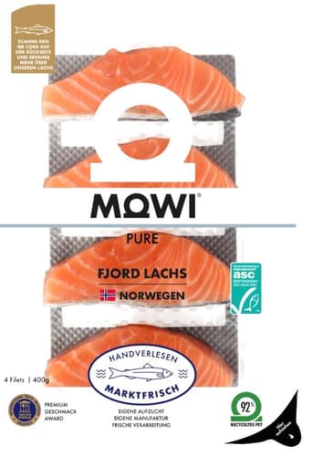 MOWI Fjord Lachs Filet 4 Stück