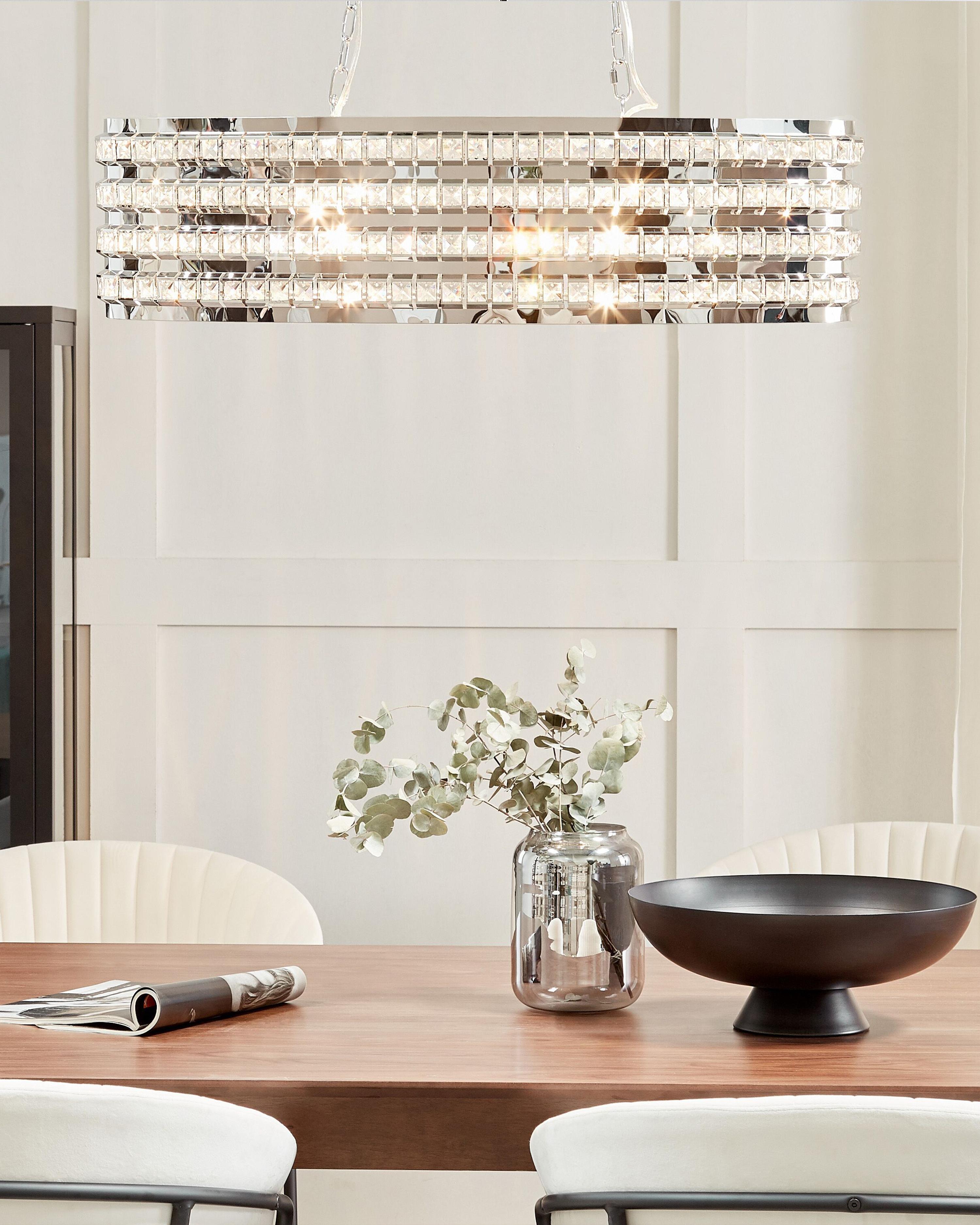 Hanglamp CAVONE Kristal Zilver