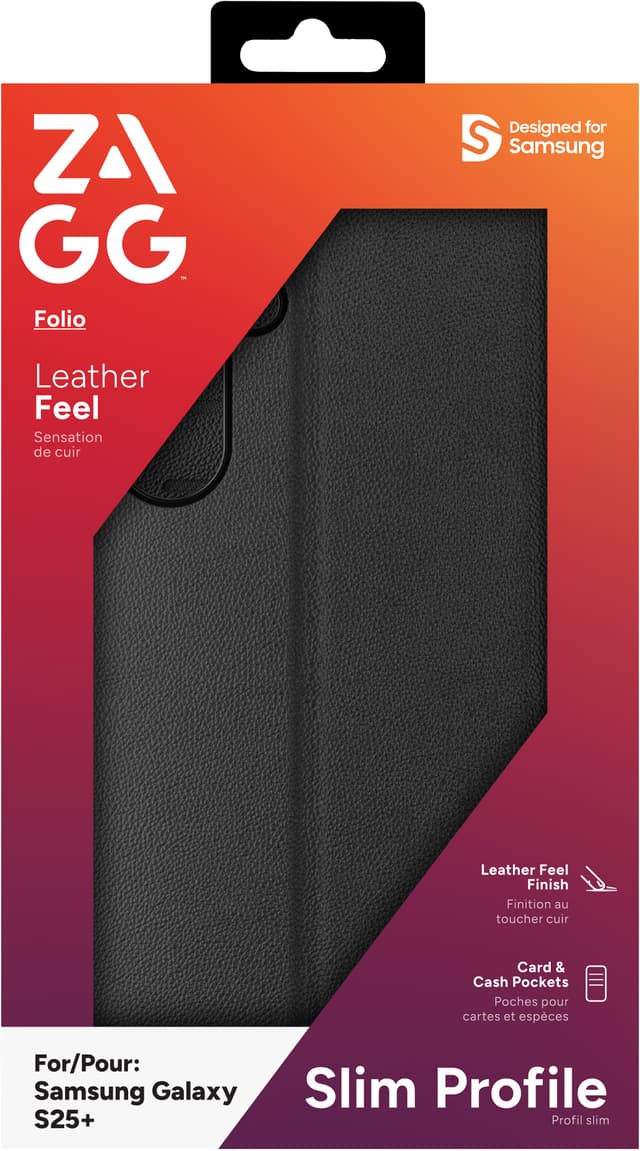 Zagg Samsung Galaxy S25+ pungetui (sort)