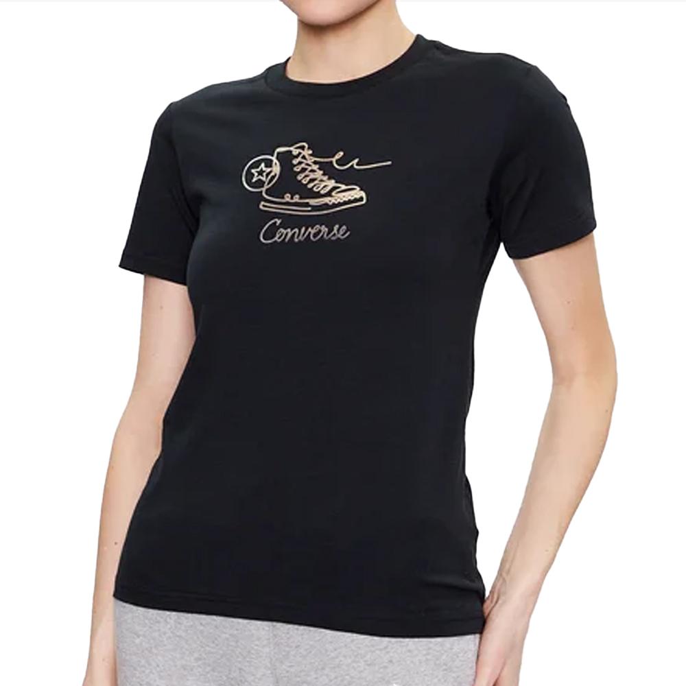 Converse T-shirt Noir Femme Converse Sneaker
