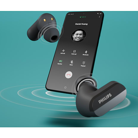 Philips TAT3508BK trådløse høretelefoner - sort