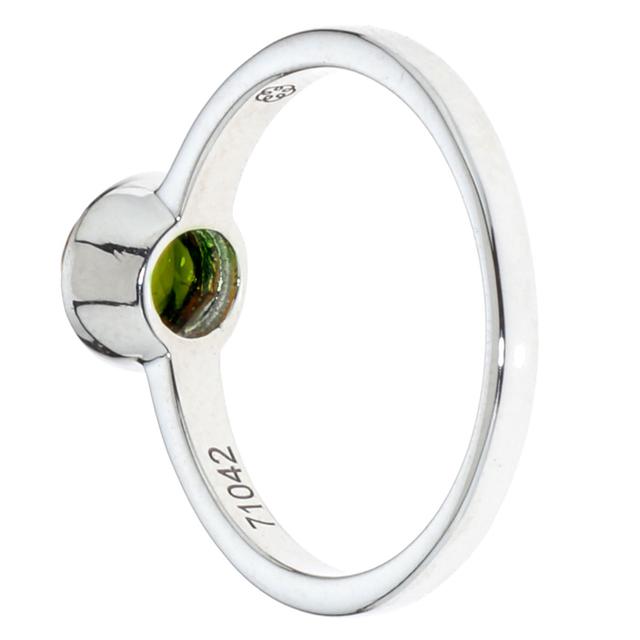 Schutz-Ring, Turmalin-Cabochon, Silber 925 poliert