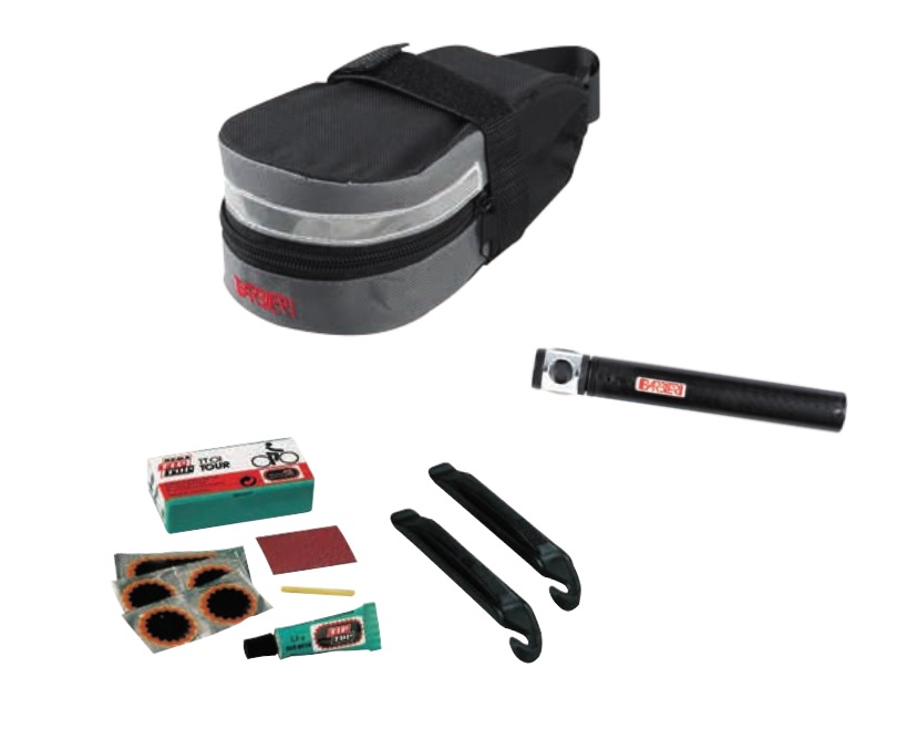 Barbieri sadeltaske kit med pumpe