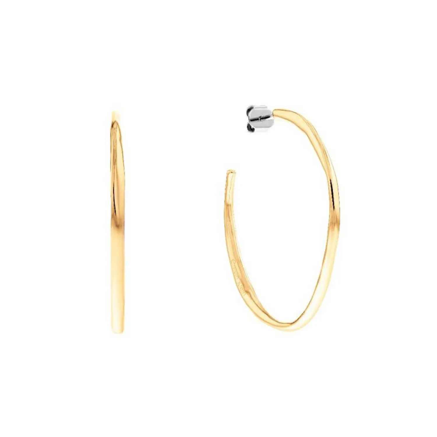 Calvin Klein MOLTEN PEBBLE Øreringe 18 kt. Forgyldt Rustfrit Stål 35000115