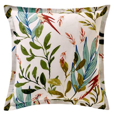 Linge de lit oiseaux et feuillage - BECQUET CRÉATION
