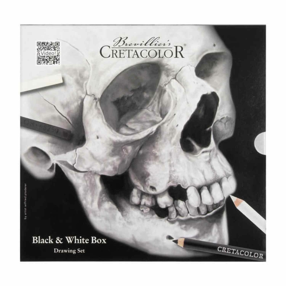 Coffret dessin noir & blanc 25 pièces