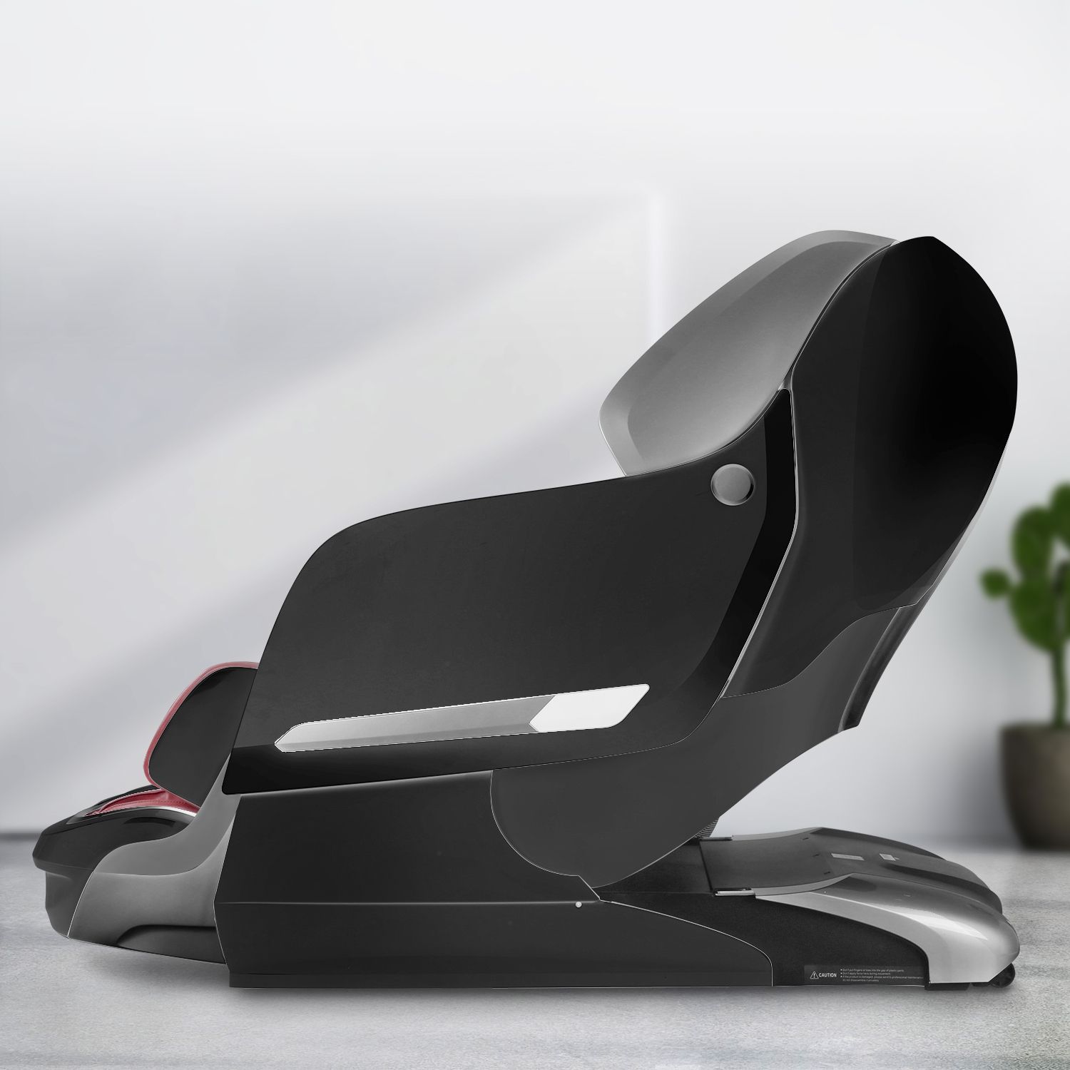 NAIPO Massagesessel Lonisator 3D Premium Massagestuhl mit Shiatsu Zero Gravity Anion-Abgabe Rot