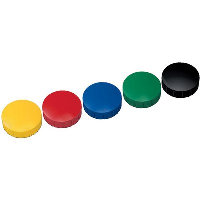Aimant solid, capacité de charge: 0,3 kg, assorti