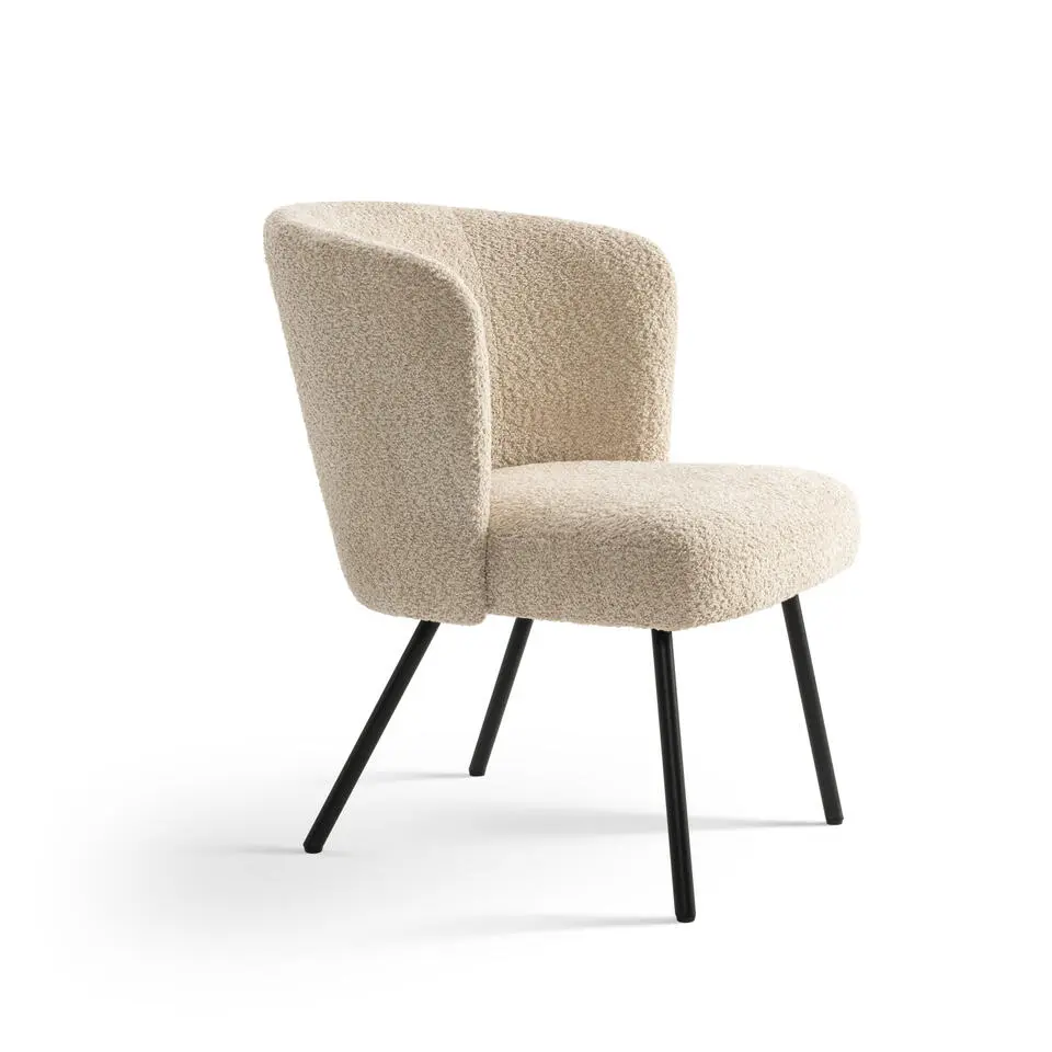 Furnihaus Fauteuil Cindy Boucle Beige Stof
