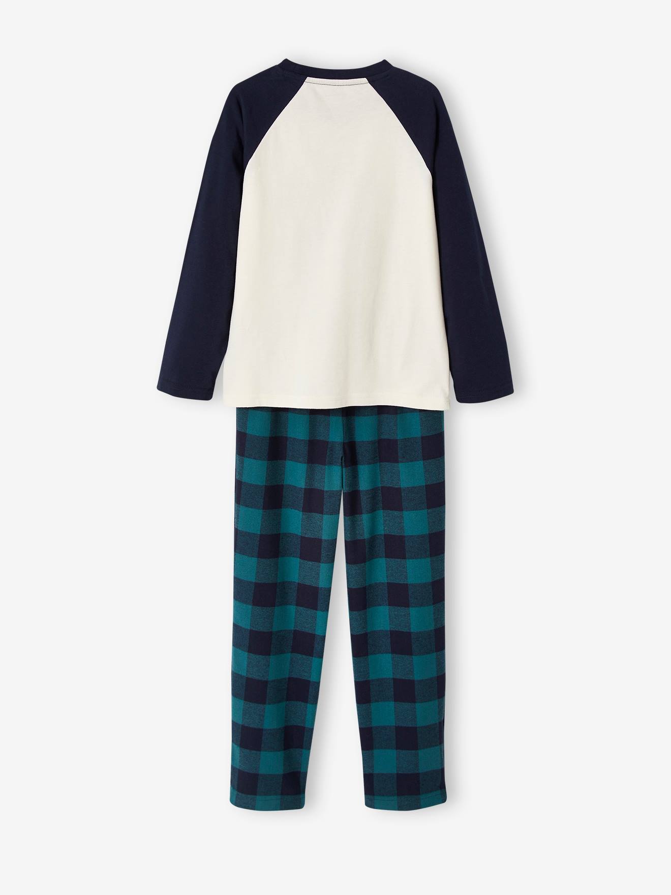 Pijama Yeti com calça de flanela para meninos, azul acinzentado