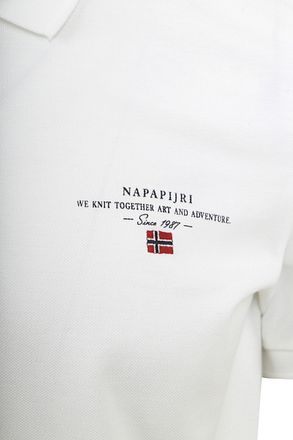 Napapijri Polo Elbas Wit NP0A4GDL0021 kopen