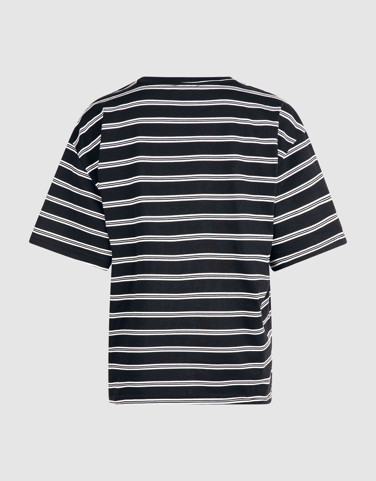 Scarf Striped T-shirt Zwart/Wit