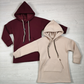 Hooded basic warm dress