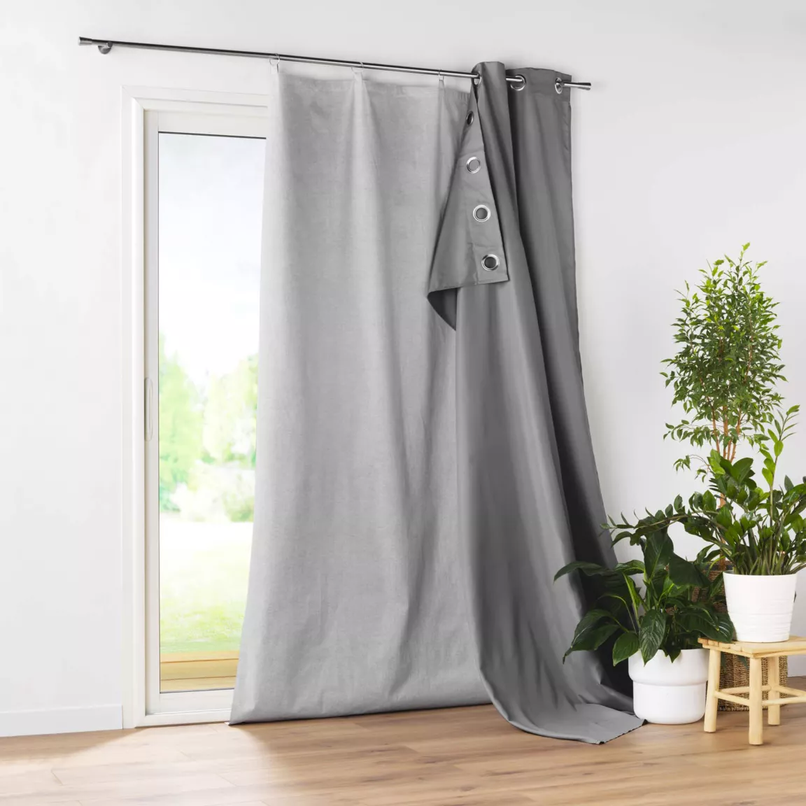 Doublure thermique pour rideau (130 x 270 cm) Cover Gris
