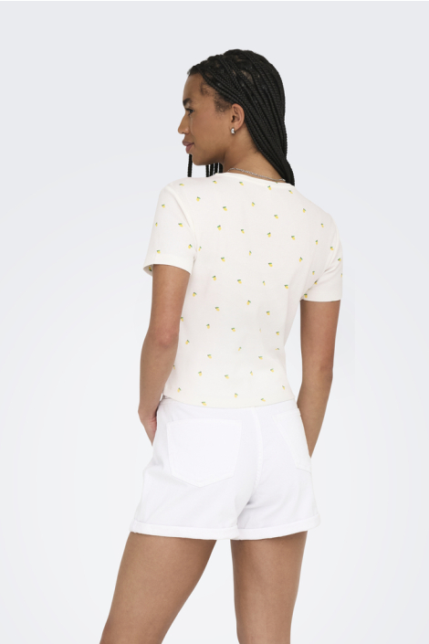 Only witte dames t-shirt