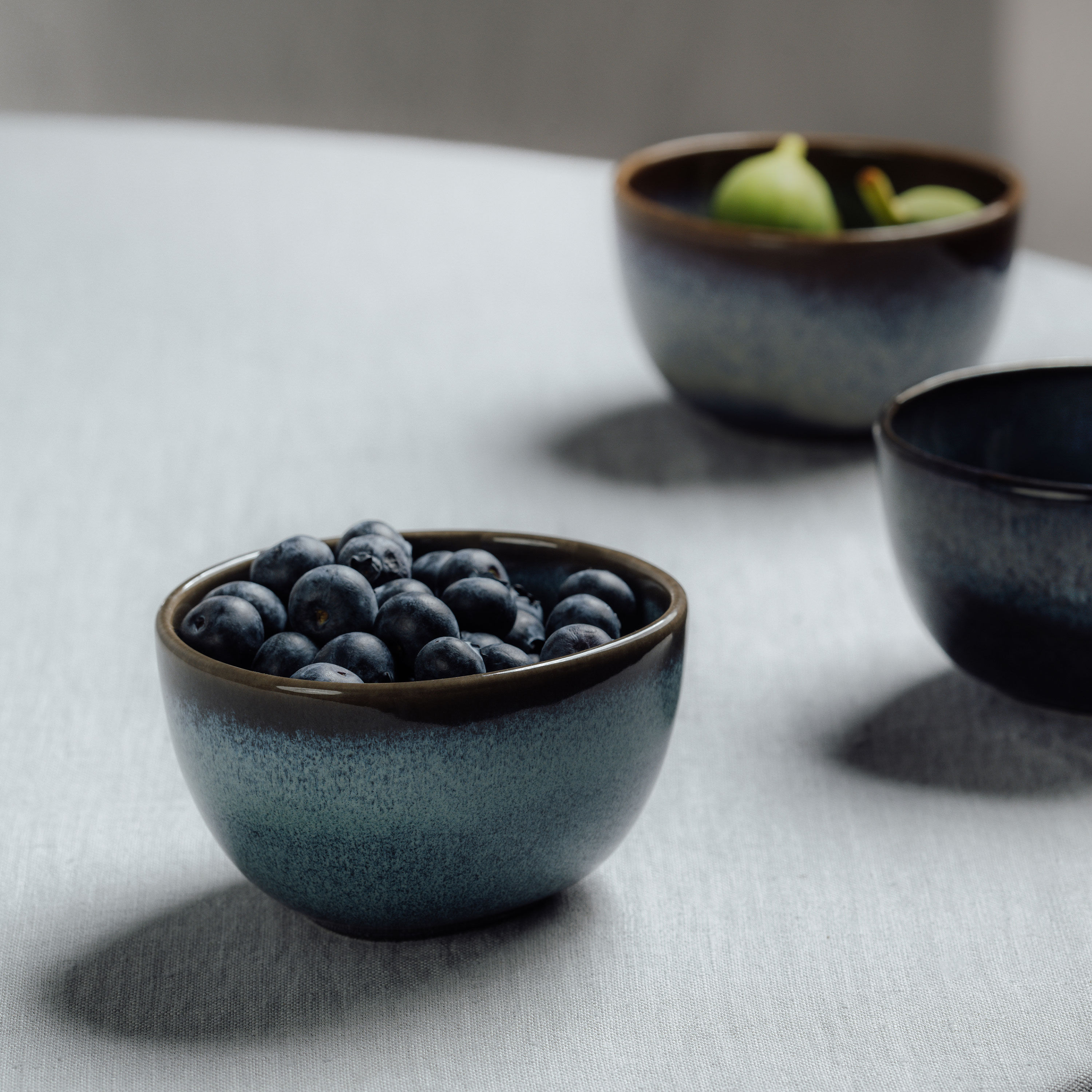 Lave Dipping bowl Grey, 4.8 oz, earthenware