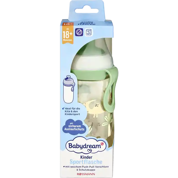 Babydream Trinkflasche mit Pop-Up-Verschluss 360ml, ab 18 Monate