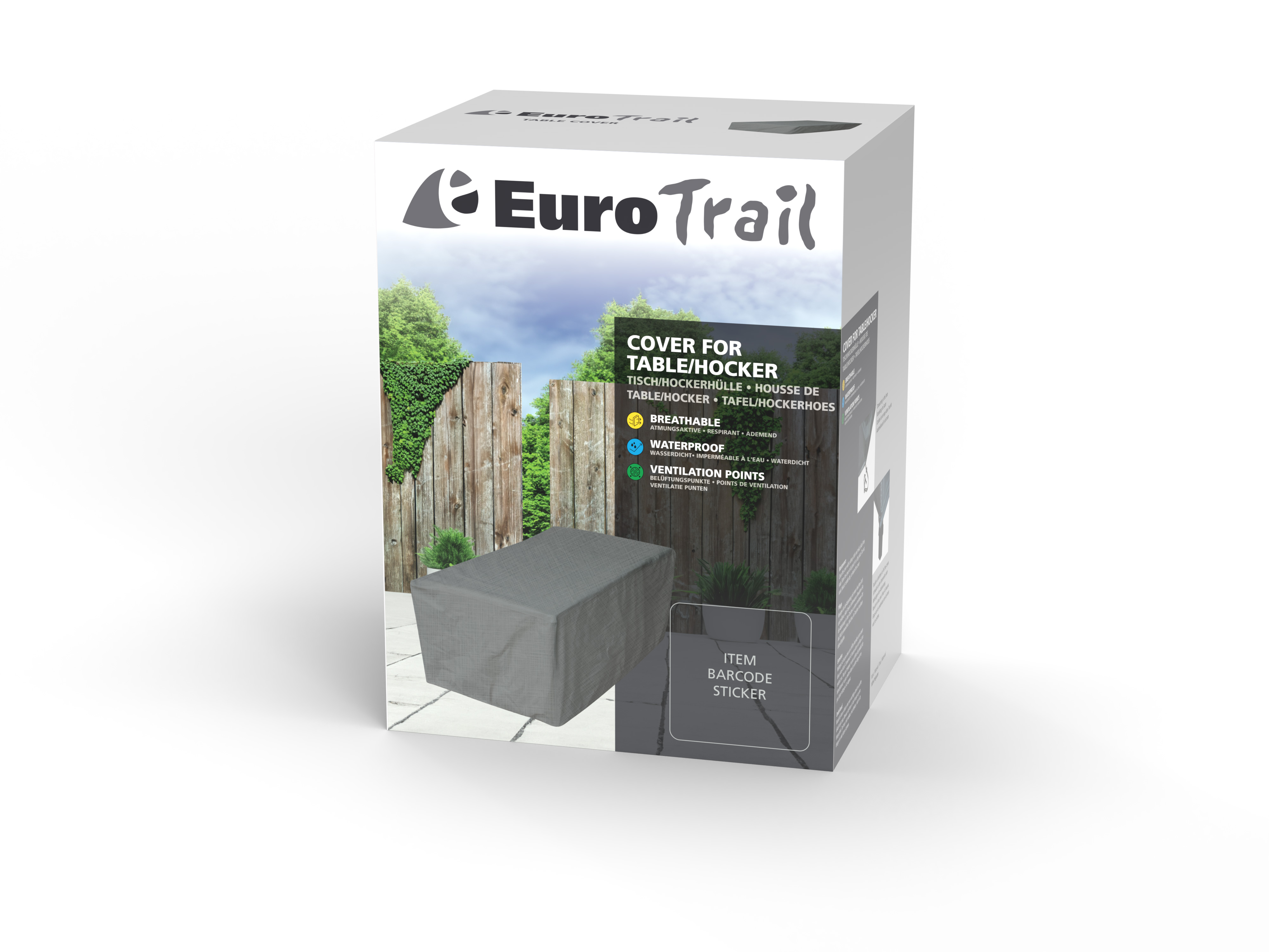 Eurotrail Cantonic 210 x 110 Grey tafelhoes